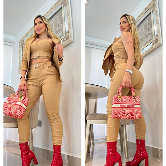 Conjunto 3 Peças para Mulher Elegante